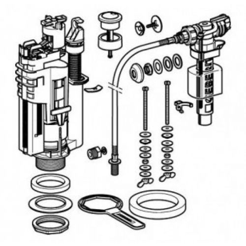 ΣΕΤ ΜΗΧΑΝΙΣΜΟΣ ΕΚΠΛΥΣΗΣ Impuls290 ΦΛΩΤΕΡ ΓΙΑ ΚΑΖΑΝΑΚΙ GEBERIT 283.313.21.2